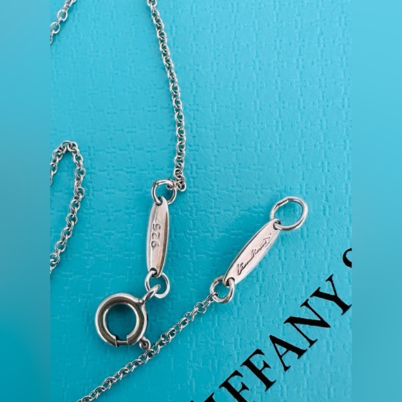 T&Co Elsa Peretti Open Heart Necklace (16mm & 11mm hearts on 16” chain) - Picture 4 of 4